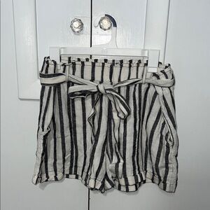 Belle Du Jour High Waist Striped Shorts